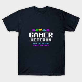 Gamer Veteran retro design T-Shirt